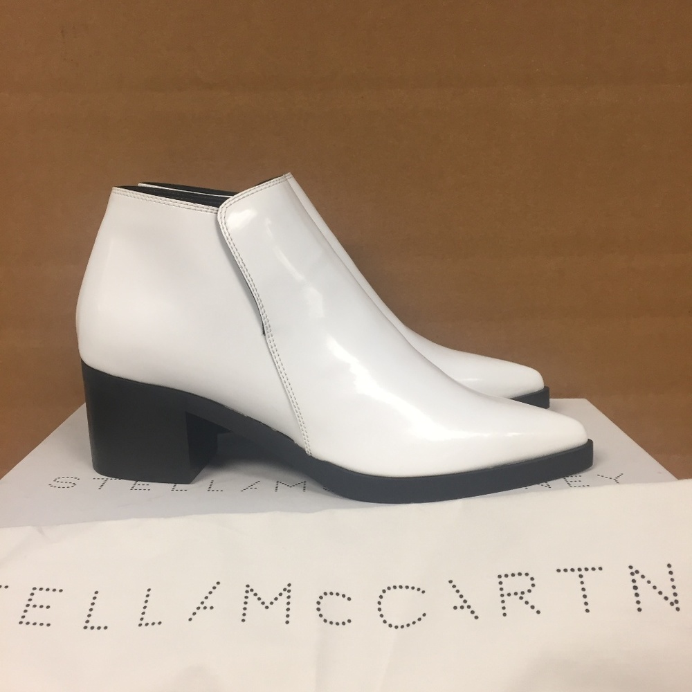 NEW Stella McCartney White Ankle Boots